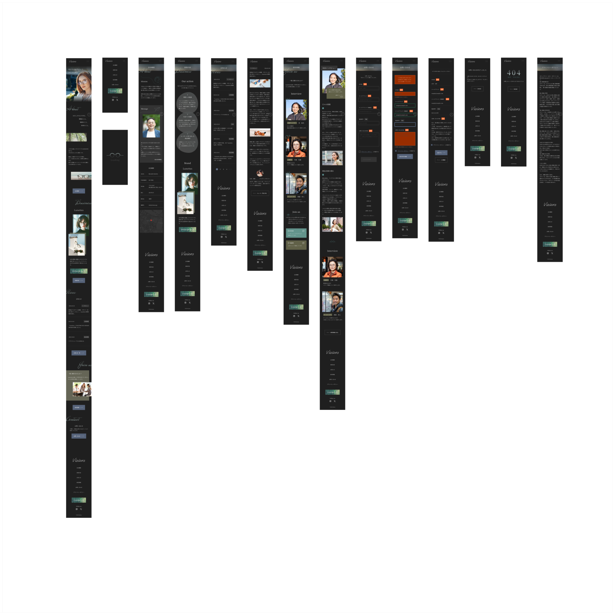 SPダークモードの全体画像